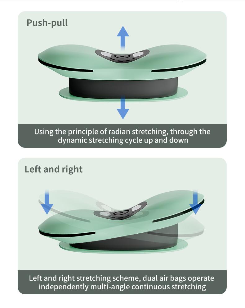 Electric Lumbar Traction Device Massager with Heat Function & Adjustable Intensity,Electric Inflatable Back Stretcher Device