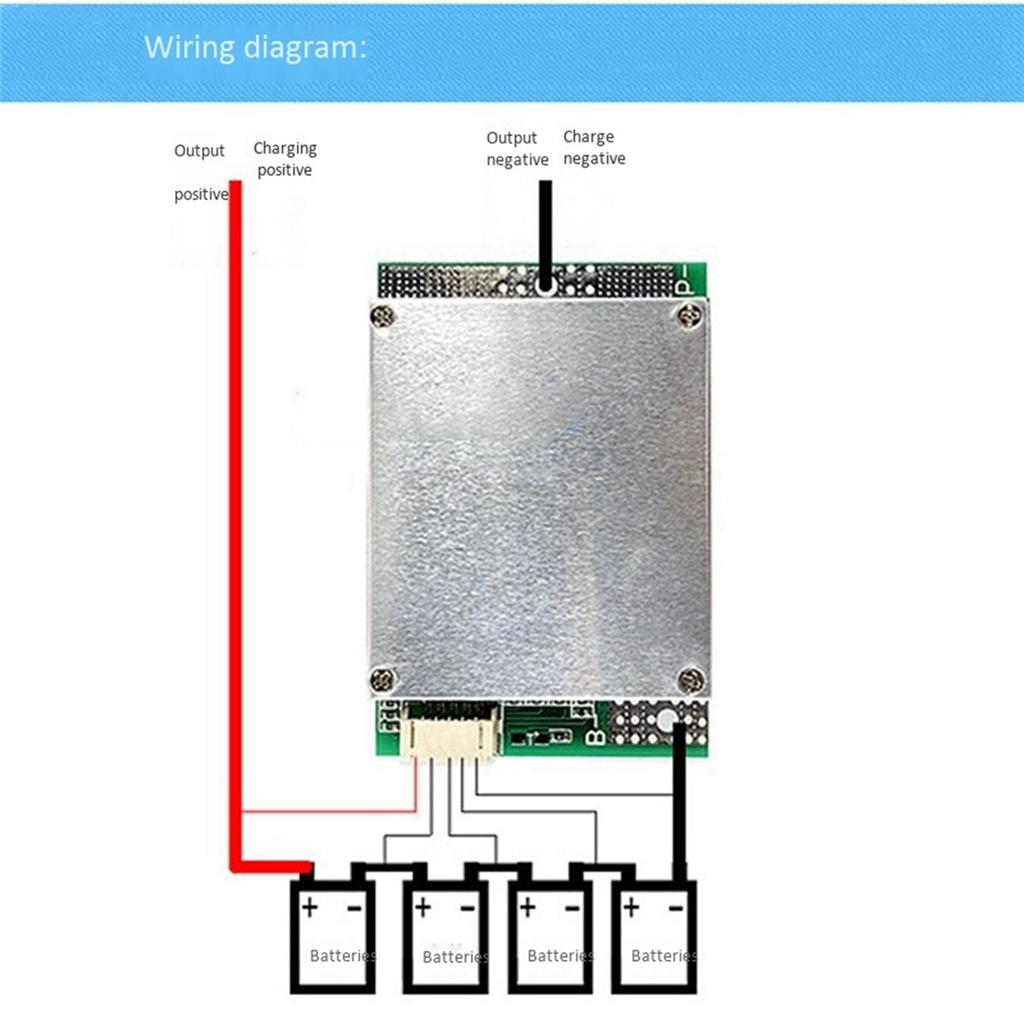 AA58 4S 12V 50A BMS LiFePO4 Lithium-Batterie-Schutzplatine mit Leistungsbatterie-Balance/Verbesserung PCB-Schutzplatine