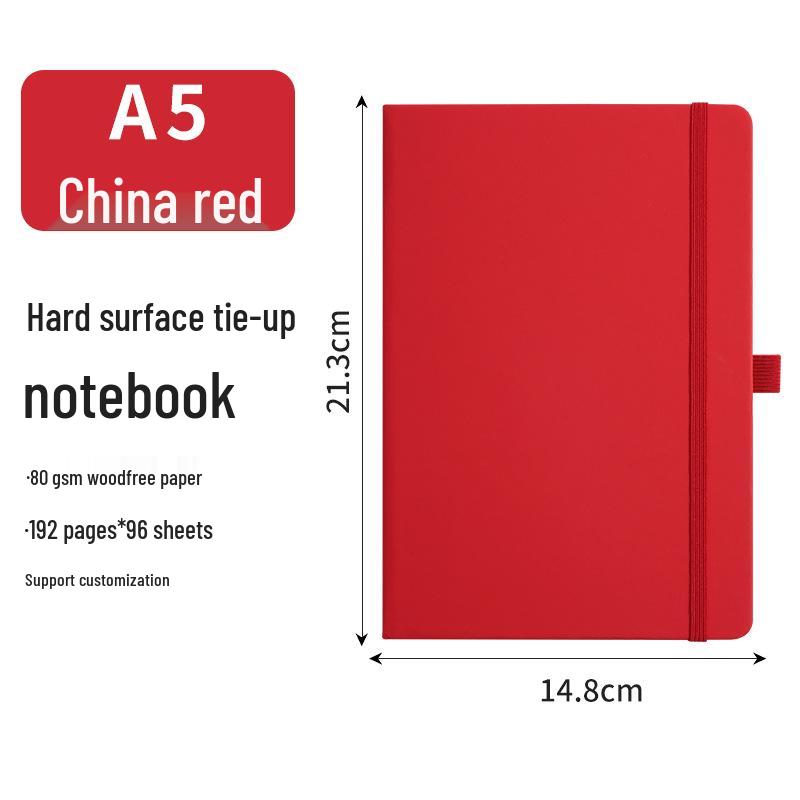 Cross-Border A5 Strap Notebook: Simple, Portable Business Notepad & Diary with Custom Logo Option