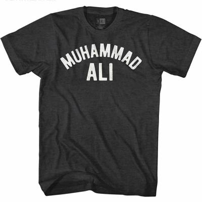 Muhammad Ali Ali Black Heather Adult T Shirt T -Shirt Men Casual Short Sleeve T Shirt