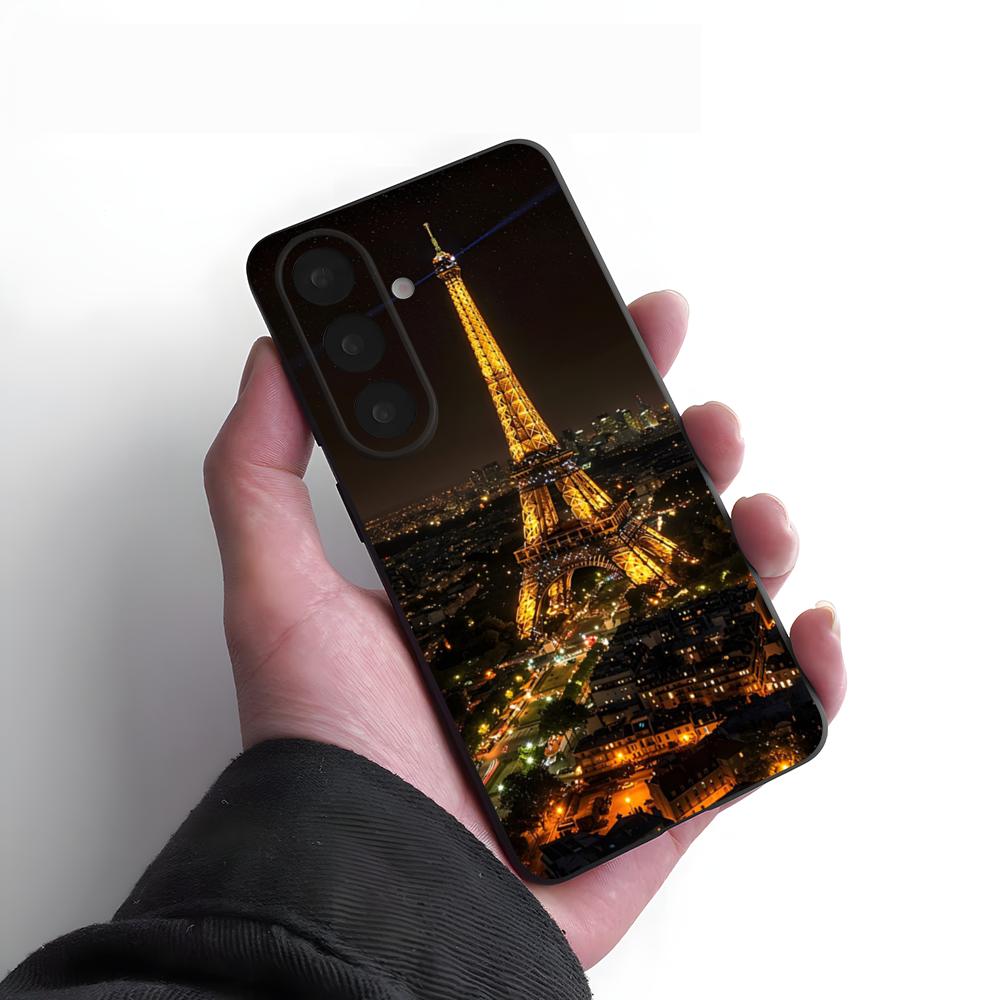 Eiffel Tower Phone Case For Samsung A25 A13 A33 5G A54 A36 A35 A56 A52 A14 Shockproof Soft Cover
