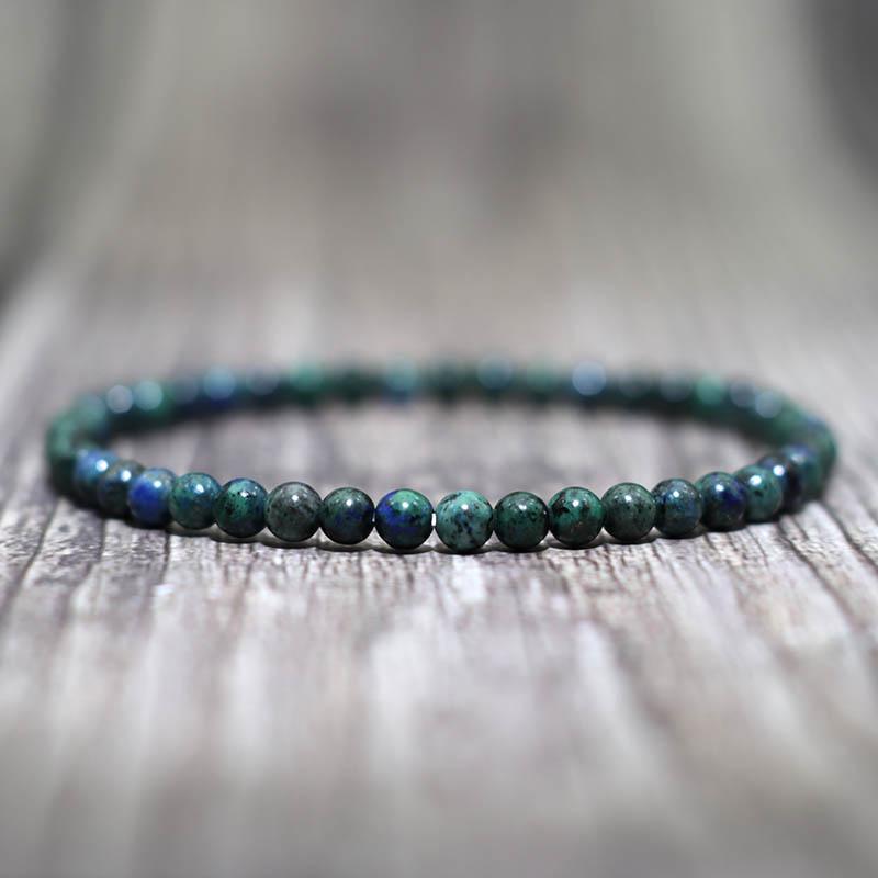 4mm Small Stone Bracelet For Women Men High Quality Map Lava Tiger Eyes Beaded Braclet Yoga Charm Braslet Accessories Jewelry