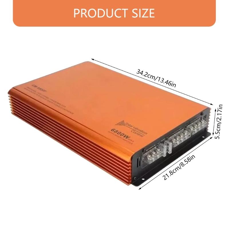 6800W Auto Sound Power Amplifier with Four Channels for  Immersive Listening Experience During Vehicle Gatherings