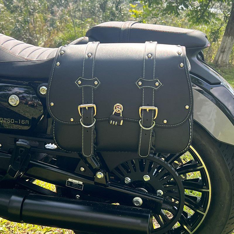 CFMOTO 250CLC Waterproof Side Bag & Anti-Fall Bumper Accessories with Folding Backrest and Step Shelves