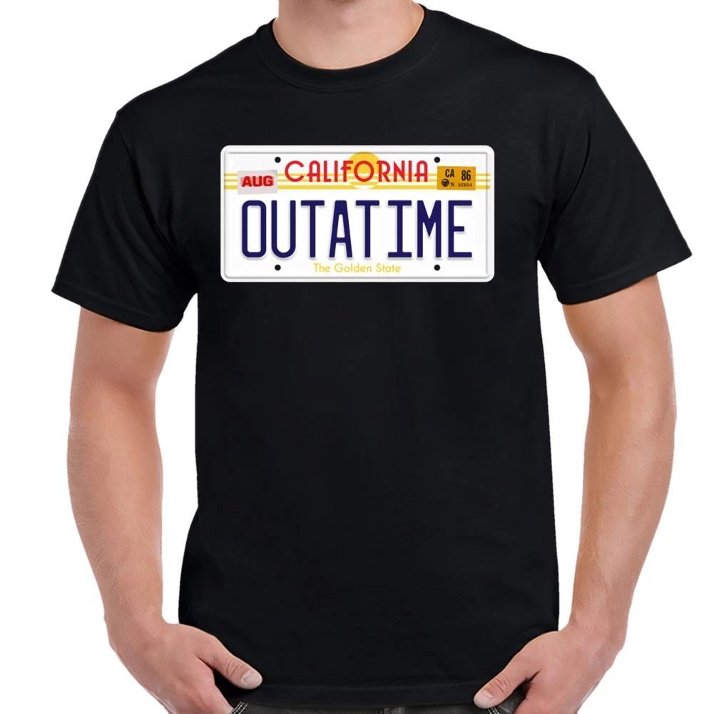 Back To The Future Outatime License Plate Shirt XS