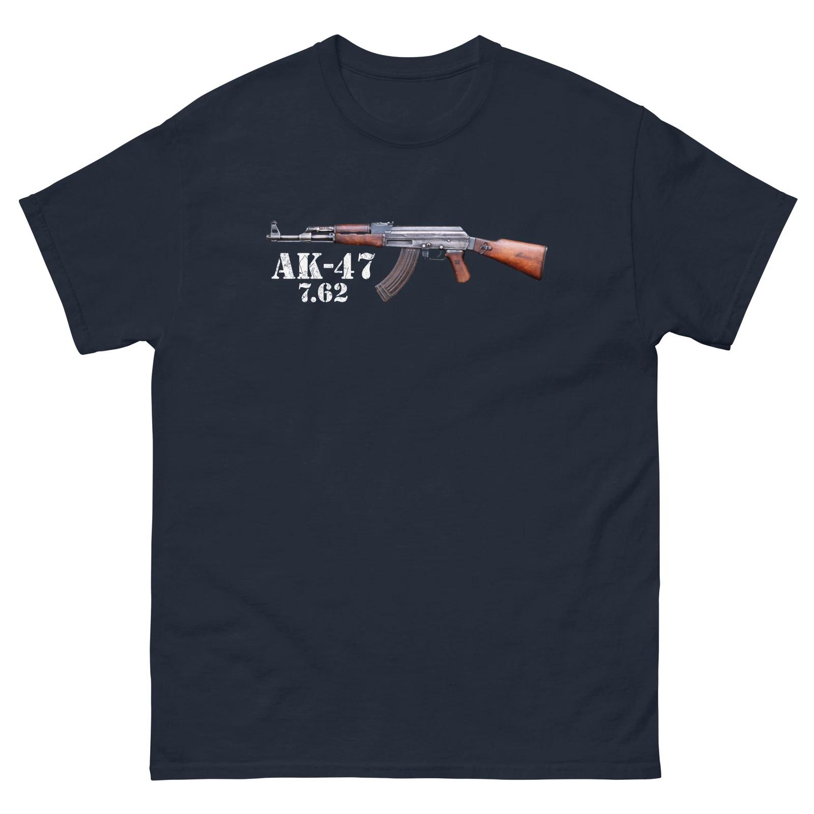 AK-47 T-shirt AK 47 Rifle, Kalashnikov Assault Rifle Men s Classic Tee 4XL