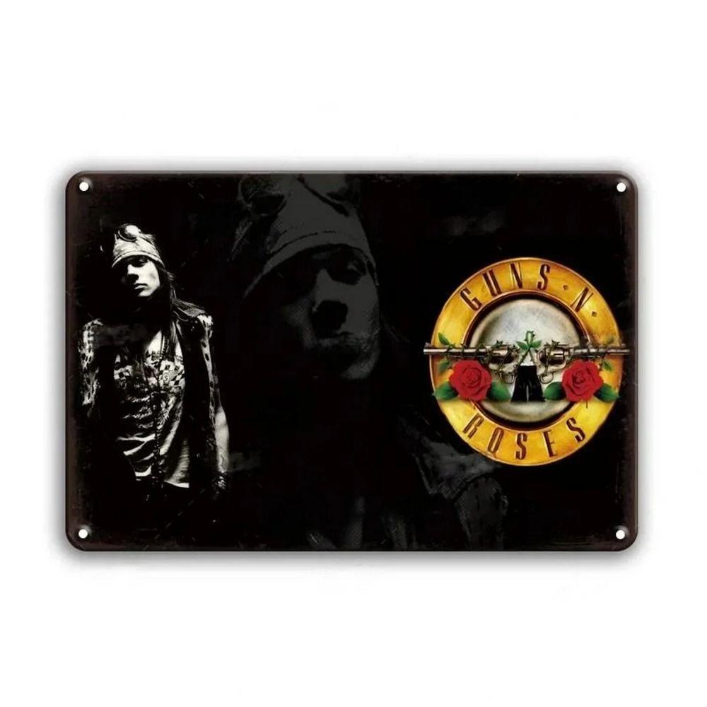 Rock Band Tin Signs, Metal Music Wall Decor 20x30cm
