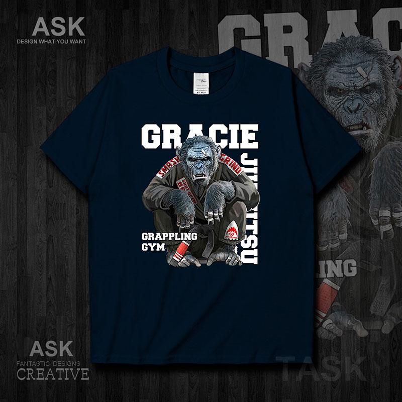

Brazilian Jujitsu Orangutan Illustration Mens TShirt Cotton Round Neck Short Sleeve T Shirt 4XL