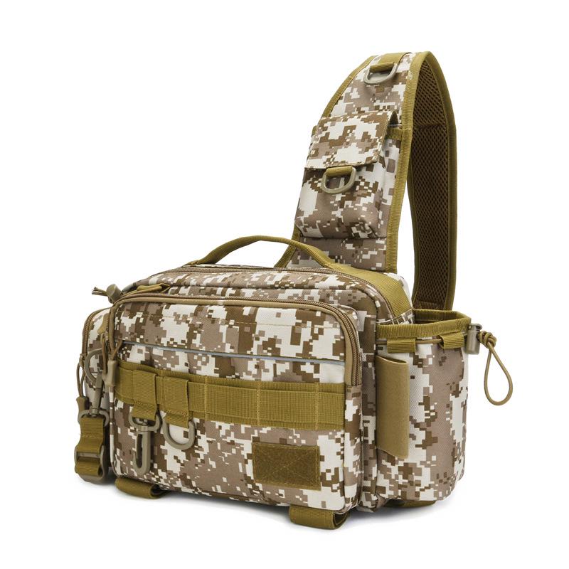 Multifunctional Fishing Waist & Crossbody Bag with Large Capacity for Rods and Tackle