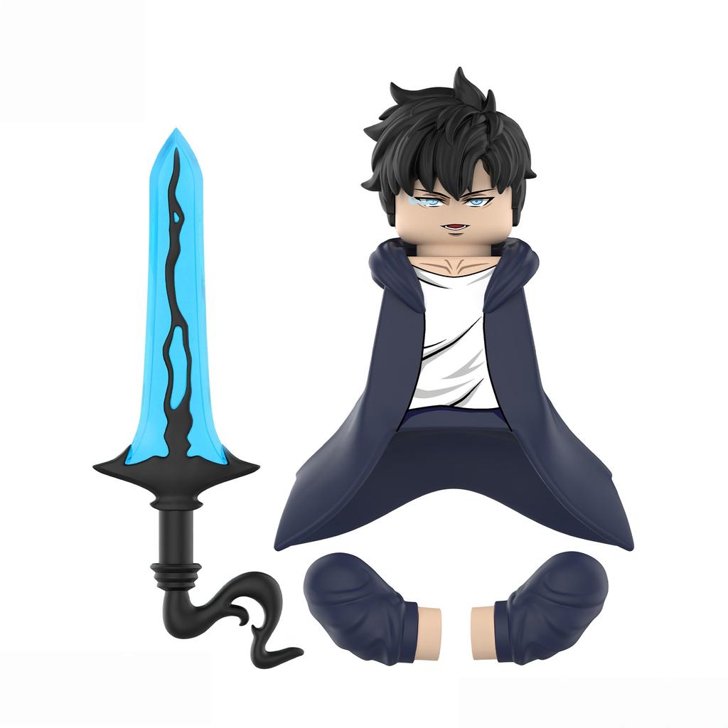 NUEVAS Minifiguras 2025 de Solo Leveling Cheng Xiaoyu: 6 Estilos, Brazos con articulaciones esféricas, Armas únicas, Muy detallado, Juguetes de anime