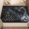Dark unicorn skull rug gothic fantasy art carpet mystical horse moon night sky horror room decor black magic theme