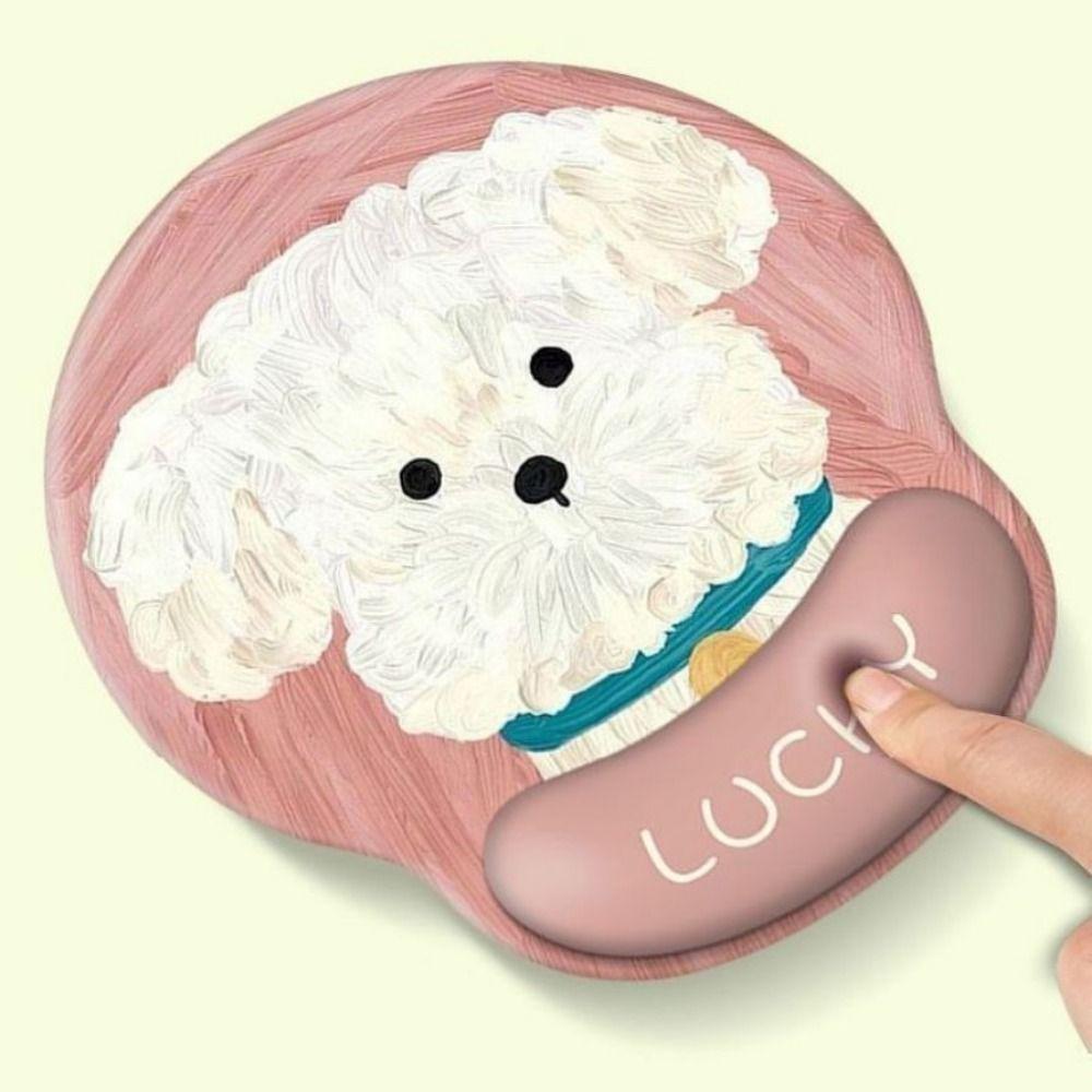 Cartoon Puppy Mouse Pad Rubber Gaming Mousepads Kawaii Mouse Mat  Desktop Setup