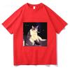 Vintage Cigarette Kitten Funny Smoking Cat Meme Stupid Brainrot Graphic TShirt Unisex Women Fashion Tshirts Cotton Casual T Shirt
