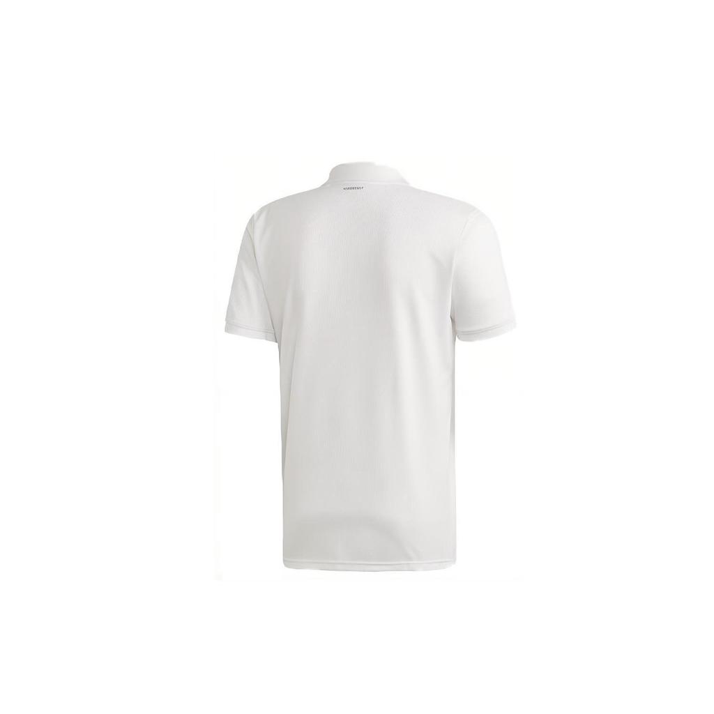 adidas Polo Shirts Men's White Polo Collar Moderate Straight Fit FK0744