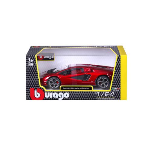 Bburago 1/24 Scale Lamborghini Countach LPI 800-4 Red Diecast Model Car (Finished Product) 18-21102 RD