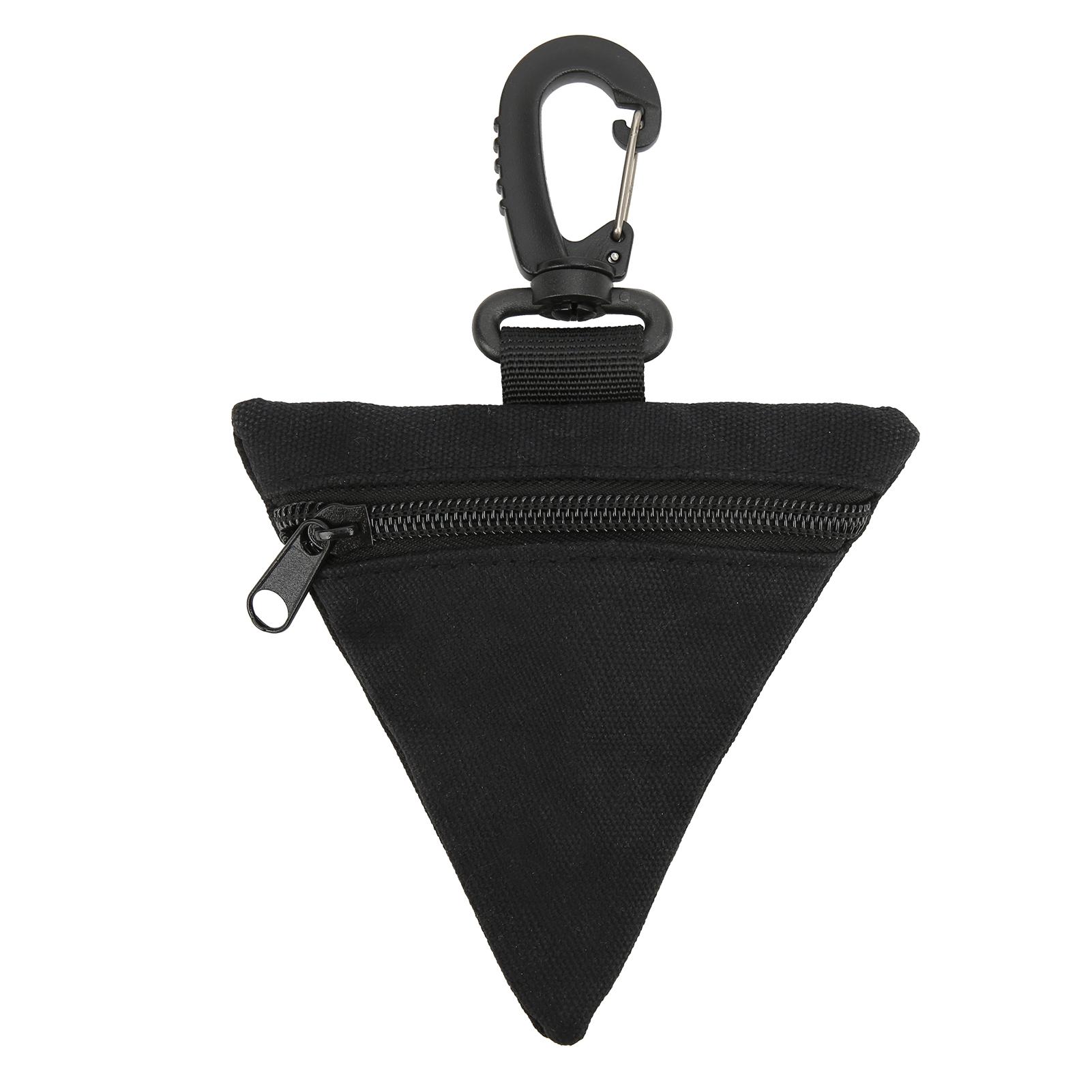 

Military Wallet Outdoor Triangles Hang Buckle Durable EDC Pouches for Outing Item StorageBlack