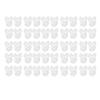 50pcs Nail Art Color Card Clear Glass DIY Manicure Tool Nail Polish Display Card for Salon Home