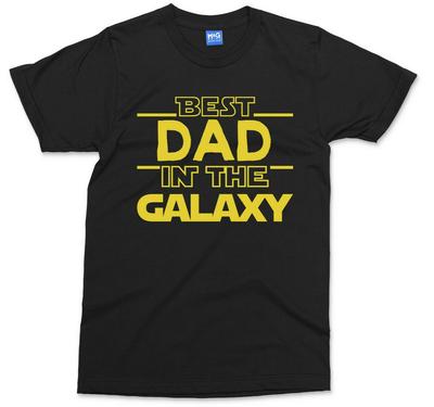 Best Dad In the Galaxy T-shirt Father's Day Birthday Gift Top Funny Daddy Tee