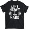 Womens Lift Heavy Pray Hard Gym Christian Jesus Lover V-Neck T-Shirt, Tank Top, Long Sleeve Shirt, Sweatshirt, Hoodie Men Women Kids Made In Canada