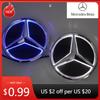 2025 Autocolant Fierbinte Mașină Logo Grilă Față Mașină Față Oglindă Lumină Insignă LED Pentru Mercedes Benz W166 GLS350 AMG/GLS63 X205 Emblema Luminoasă