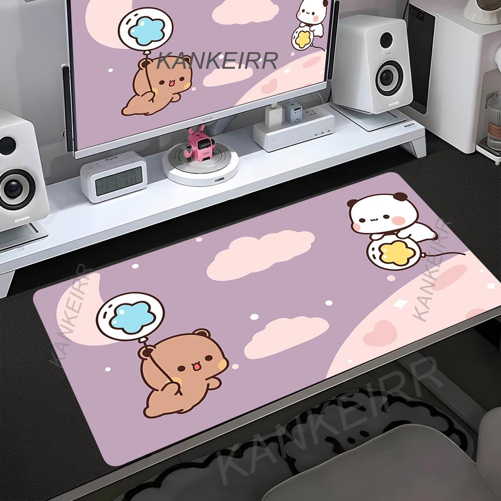 XXL Mauspads Anime Computer Tischmatte Bubu Dudu Gamer Schreibtischmatte PC Gaming Zubehör Mauspads Große Matten Büro Mauspads Setup