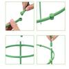 9 Pcs/set 3 Layers Plant Support Plant Stakes Round Plant Support Ring Plastic Plant Cage Holder Flower Pot Climbing Trellis