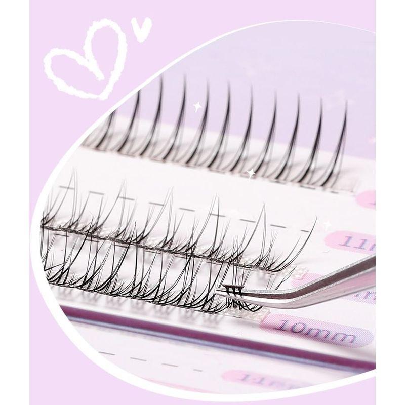 Puremantis - Natural Wispy Individual Cluster False Eyelashes