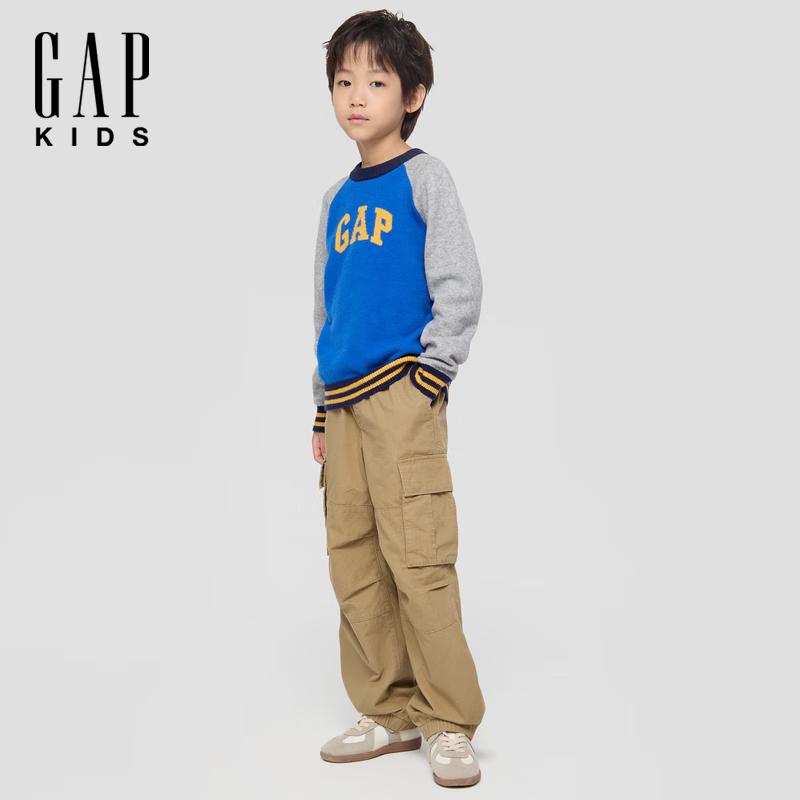 Gap Boys  Letter Logo Contrast Raglan Sweater 160/76