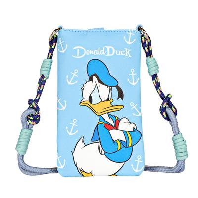 Notre Disney Officially Licensed Smartphone Fashion Shoulder Crossbody PVC Neck Pouch with Belt Pouch, Bag, Bag, (DONALD DUCK)