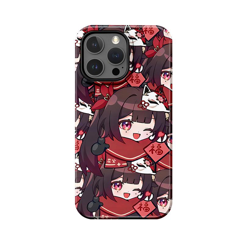 

Sublimation Coated Glossy Phone Case Hard Plastic +TPU Soft TPU Shell Cute Lovely Girl Patterned Full Protective Back Cover for iPhone Samsung iPhone 7 / iPhone 8