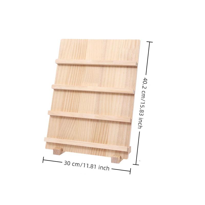 Tre Øredobber Armbånd Negle Display Stativ 3/4/5 Lag Solid Disk Smykke Stativ Med Base Kunstig Negl Spiss Papp Øredobb Stift
