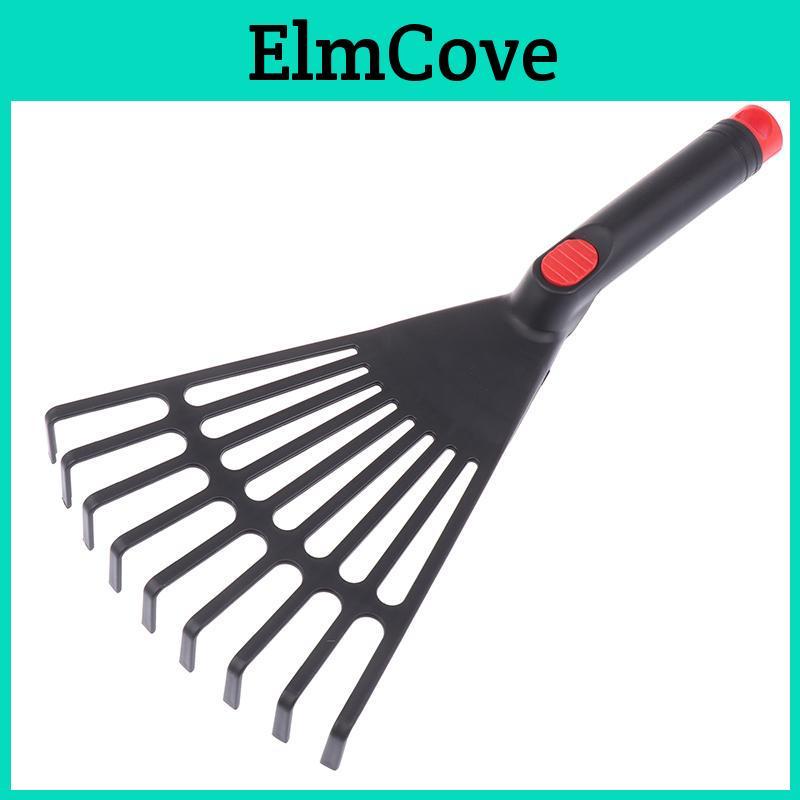 Grass 1pc Leaf Rake Garden Plastic Rake Gardening Rake Lawn Hand Tool With Handle Tool For Garden Maintenance Plant Care