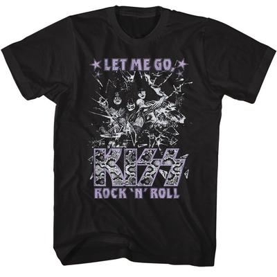 Kiss Glasbruch Schwarzes T-Shirt