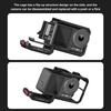 For DJI Osmo Action 5 Pro / 4 / 3 PULUZ All-inclusive Aluminum Alloy Cage Expansion Adapter Frame with Lens Cover (Black)