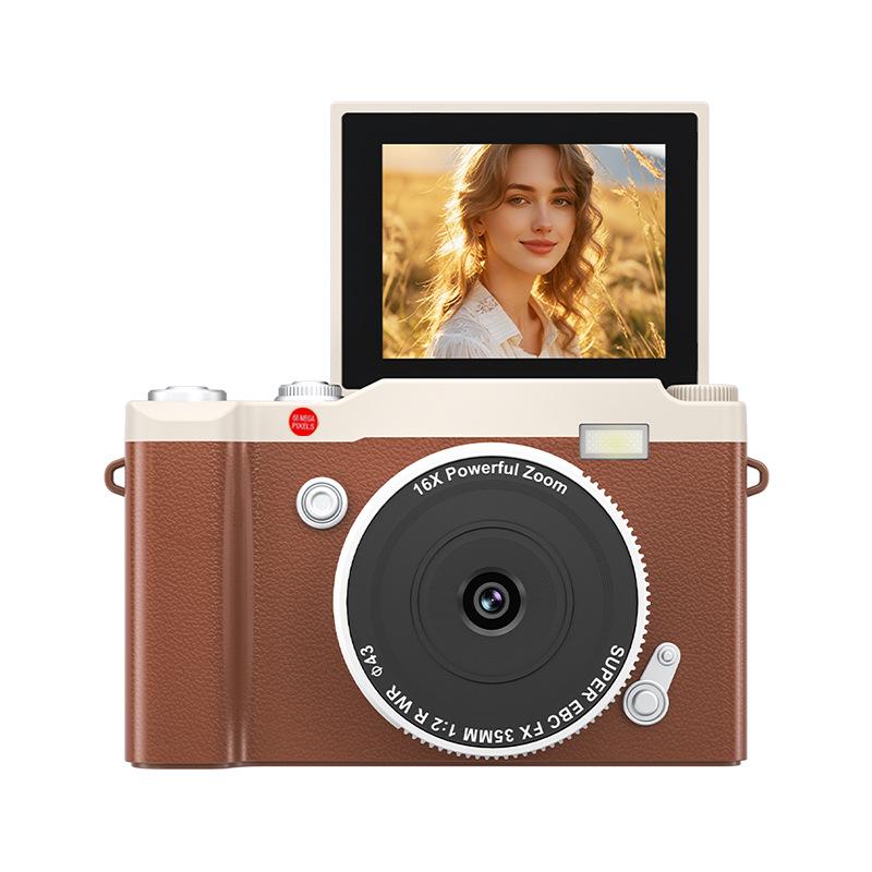 Compact Flip-Screen HD DSLR Camera with Zoom for Students
