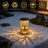 Solar Light Outdoors Handheld Iron Hollow Projector Light Hanging Solar Lantern Waterproof Solar Light  Decorative Lights