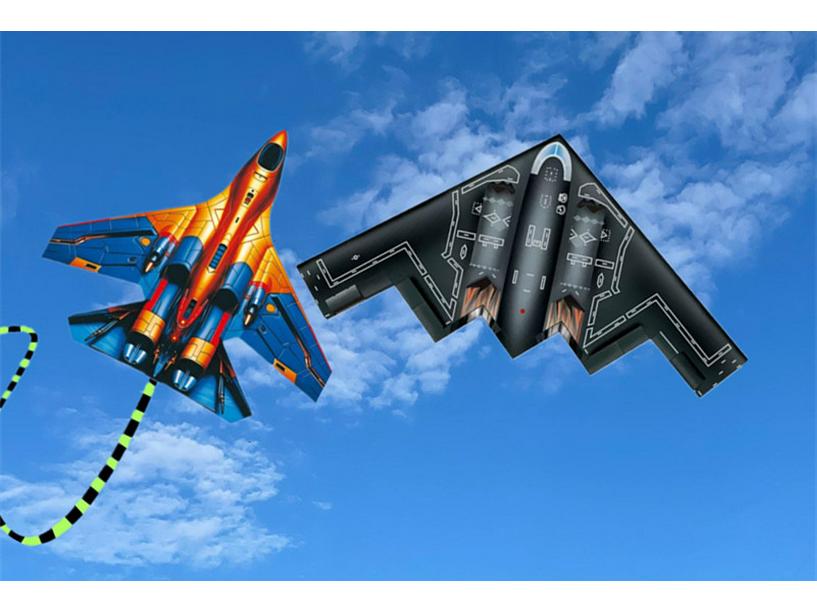 Neuer leicht zu fliegender Bomber-Flugzeug-Drachen für leichten Wind