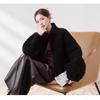 Autumn and winter new pure lamb fur fur integrated fur coat women's short stand-up collar zipper sheep shearing coat