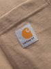 Plain Logo Pocket Crew Neck Short Sleeve [Carhartt] T-Shirt [K87] (M, Beige)