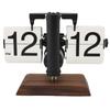 Flip Desk Clock Retro Vintage Mechanical Auto Flip Table Decor 12h for Home Living Room Study Room