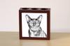 Bombay – Pen holder with a cat, desk organizer with a print | Art-Dog