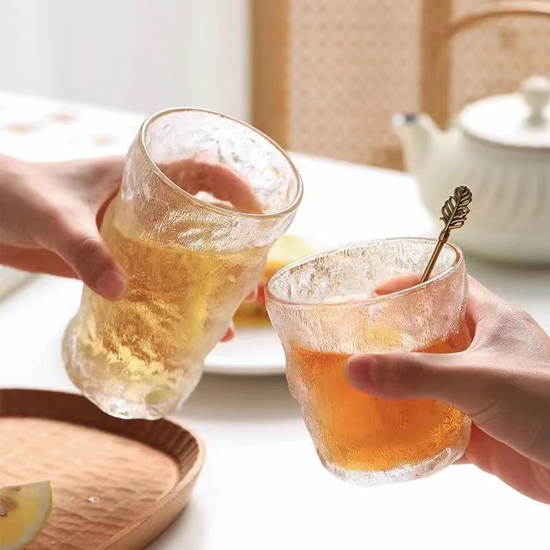 Glacier Cup Large Capacity Household Glass Cup Water Cup Red Wine Cup Juice Cup Frosted Gift Cup Whiskey Glass Tea Cup Milk Cup