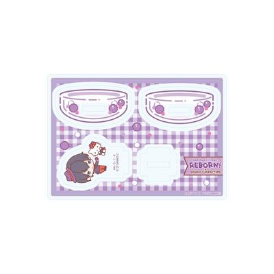 Katekyo Hitman REBORN X SANRIO CHARACTERS 05 Hibari Kyoya X Hello Kitty [Collaboration Illustration] Swinging Acrylic Stand