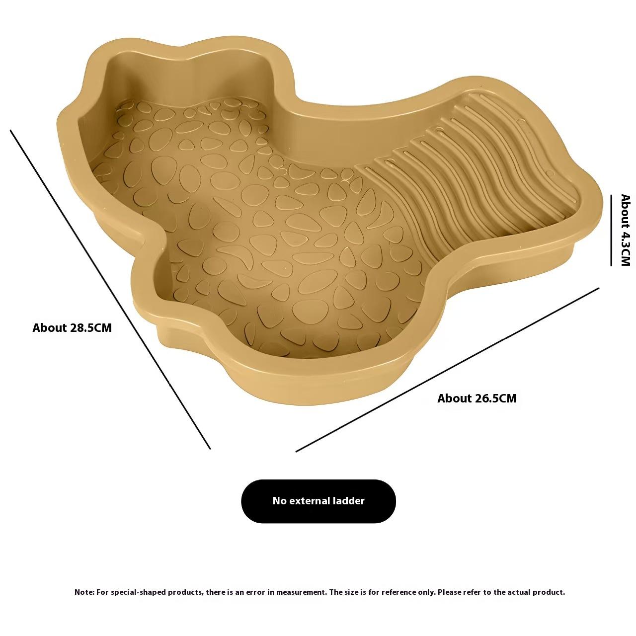 

Reptile Bathing Pool Amphibians Accessories Large with Ramp Reptile Water Bowl for Tortoise Turtle Hamster Scorpion Leopard