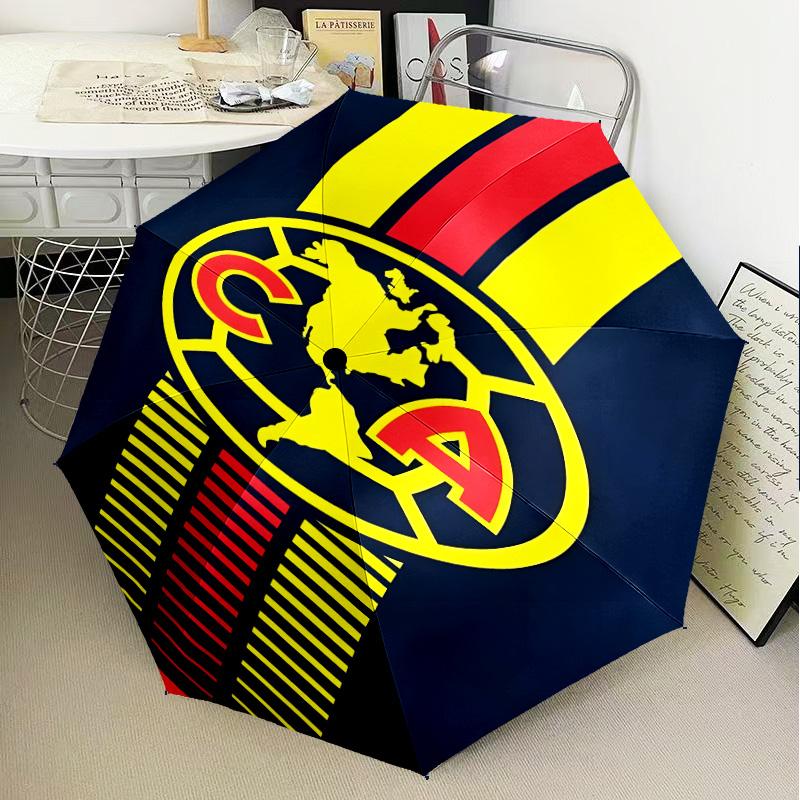 Club America Emblem Umbrella Folding umbrella, automatic umbrella 8-Frame for Travel, camping Use Gift for Halloween Christmas