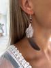 Boho Feather Earrings NEL BLACK