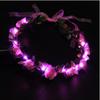 Wedding Foam Party Women Headwear Wreath Decoration LED Light Garland Crown Flower Headband