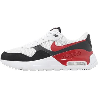 Air Max SYSTM GS Big Kids' Lifestyle Sneakers White Black Gym Red DQ0284-117