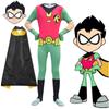 Anime Kostým Robin z Teen Titans pro chlapce Perfektní superhrdinská cosplay kombinéza**