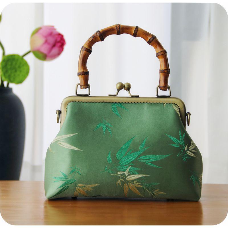 

Этнический стиль Ретро сумка через плечо Оригинальный бамбуковый узел Style seven